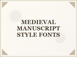 Suitable Fonts for Academic Medieval Manuscript Publishing